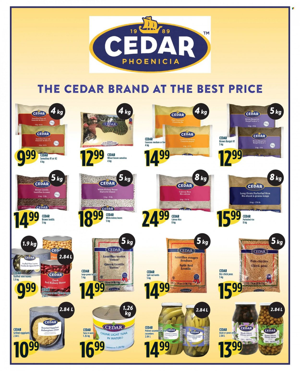 thumbnail - Adonis Flyer - December 01, 2022 - December 07, 2022 - Sales products - beans, cucumber, peas, eggplant, tuna, flour, semolina, lentils, tuna in water, kidney beans, light tuna, rice, chickpeas, parboiled rice, red lentils, couscous, olives. Page 5.