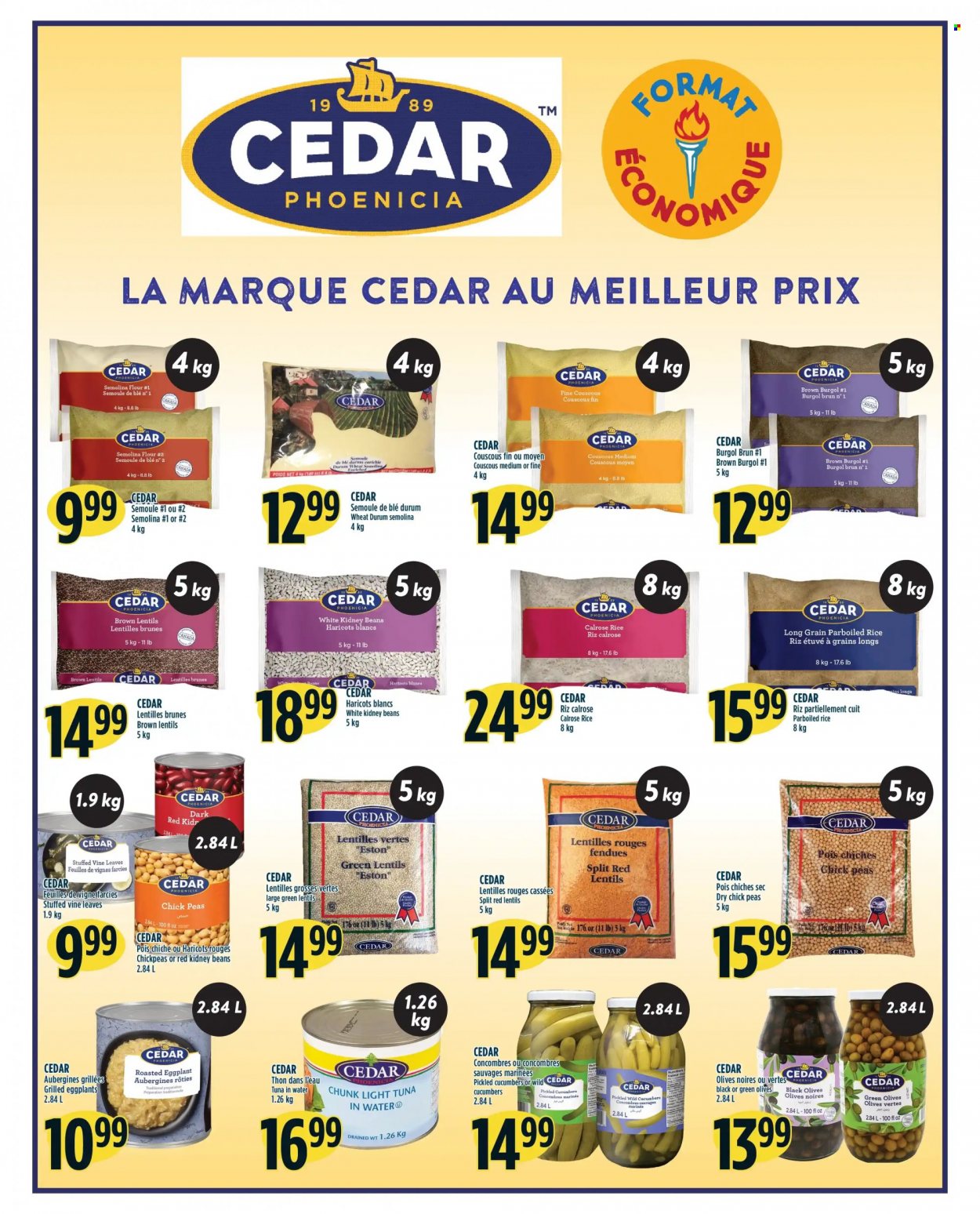 thumbnail - Adonis Flyer - December 01, 2022 - December 07, 2022 - Sales products - beans, cucumber, peas, eggplant, tuna, flour, semolina, lentils, tuna in water, kidney beans, light tuna, rice, chickpeas, parboiled rice, red lentils, couscous, olives. Page 6.