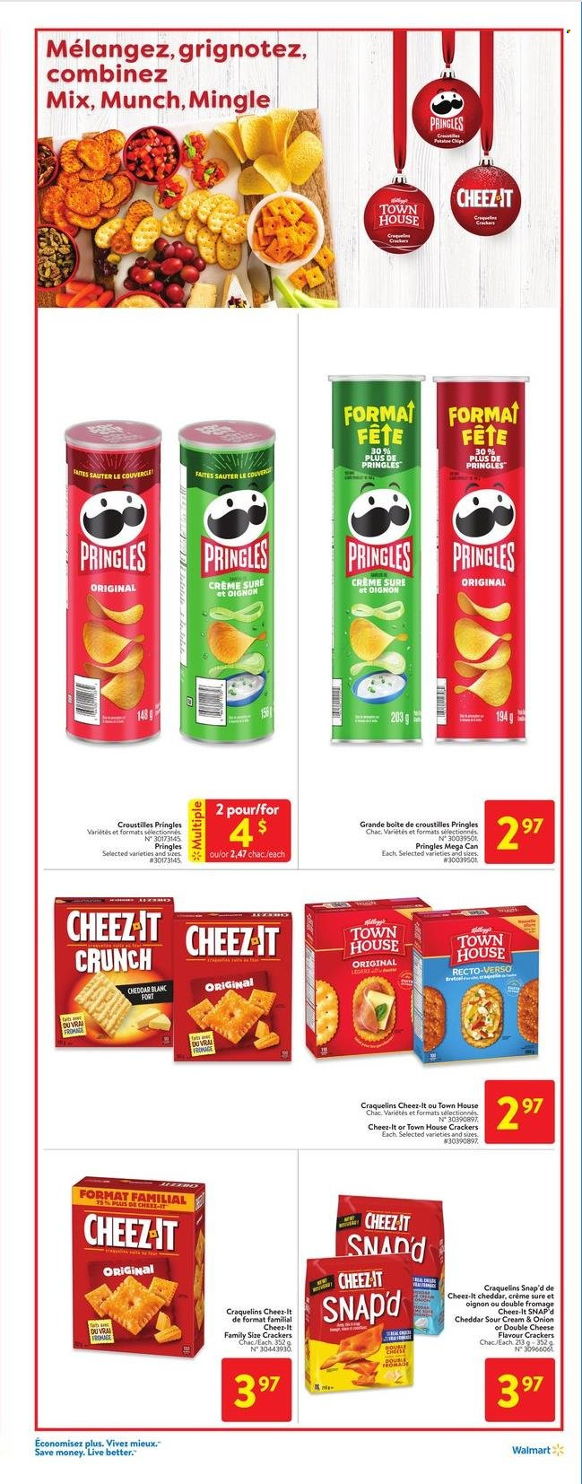 thumbnail - Circulaire Walmart - 01 Décembre 2022 - 07 Décembre 2022 - Produits soldés - chips, crackers, Pringles. Page 18.