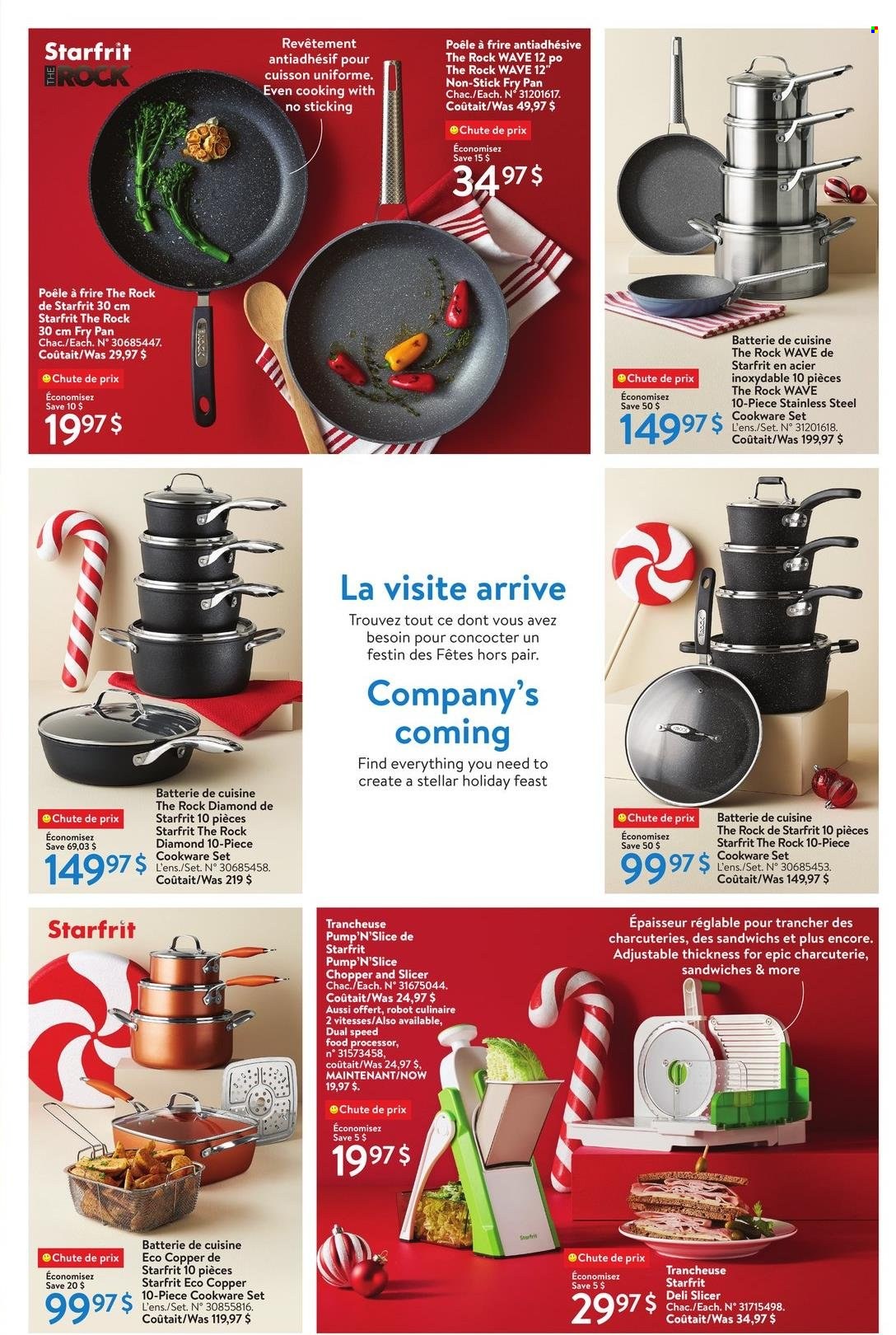 thumbnail - Circulaire Walmart - 01 Décembre 2022 - 28 Décembre 2022 - Produits soldés - batterie de cuisine, poêle. Page 16.