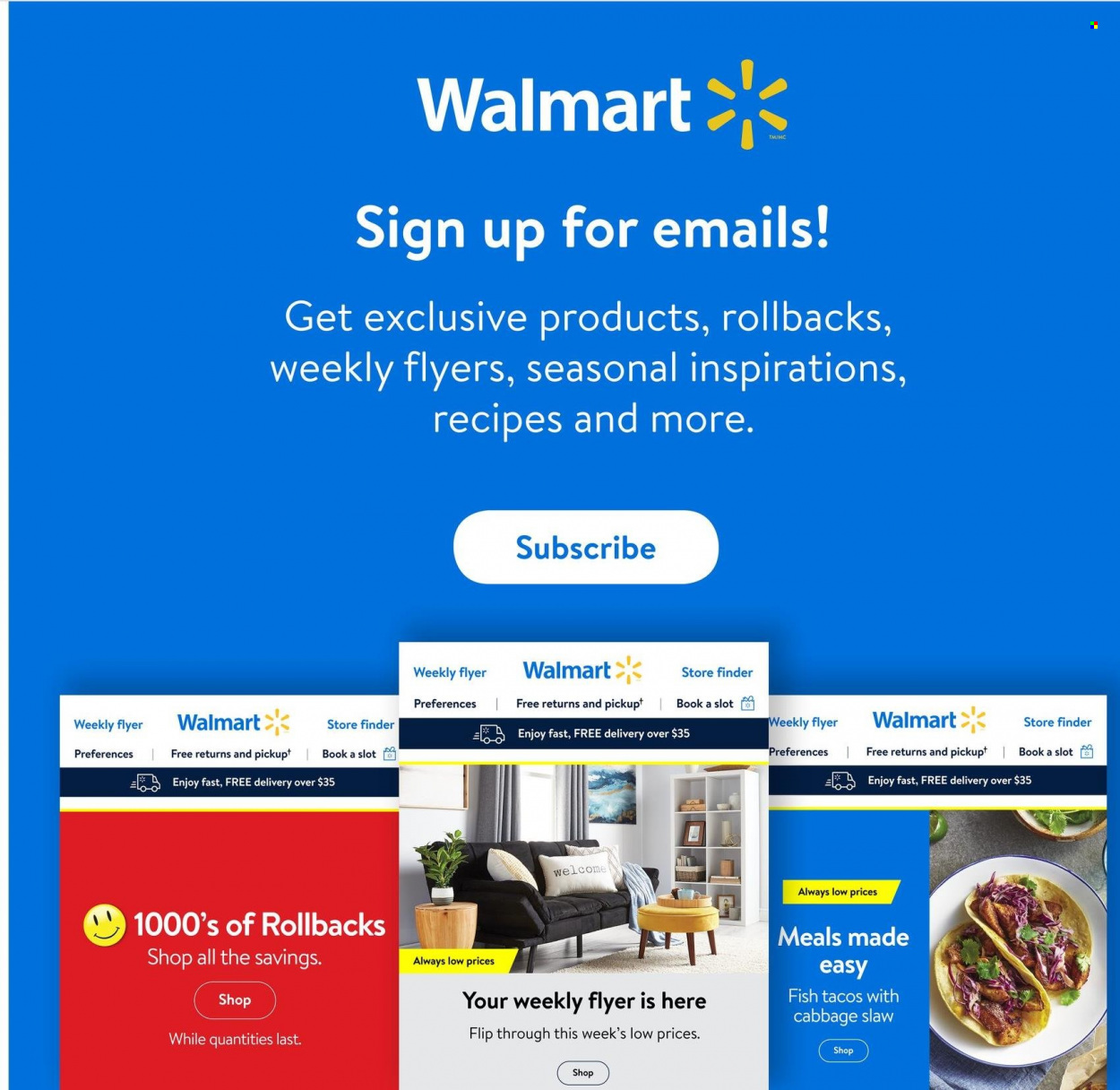 thumbnail - Walmart Flyer - December 01, 2022 - December 28, 2022 - Sales products - tacos, cabbage, fish, book. Page 23.