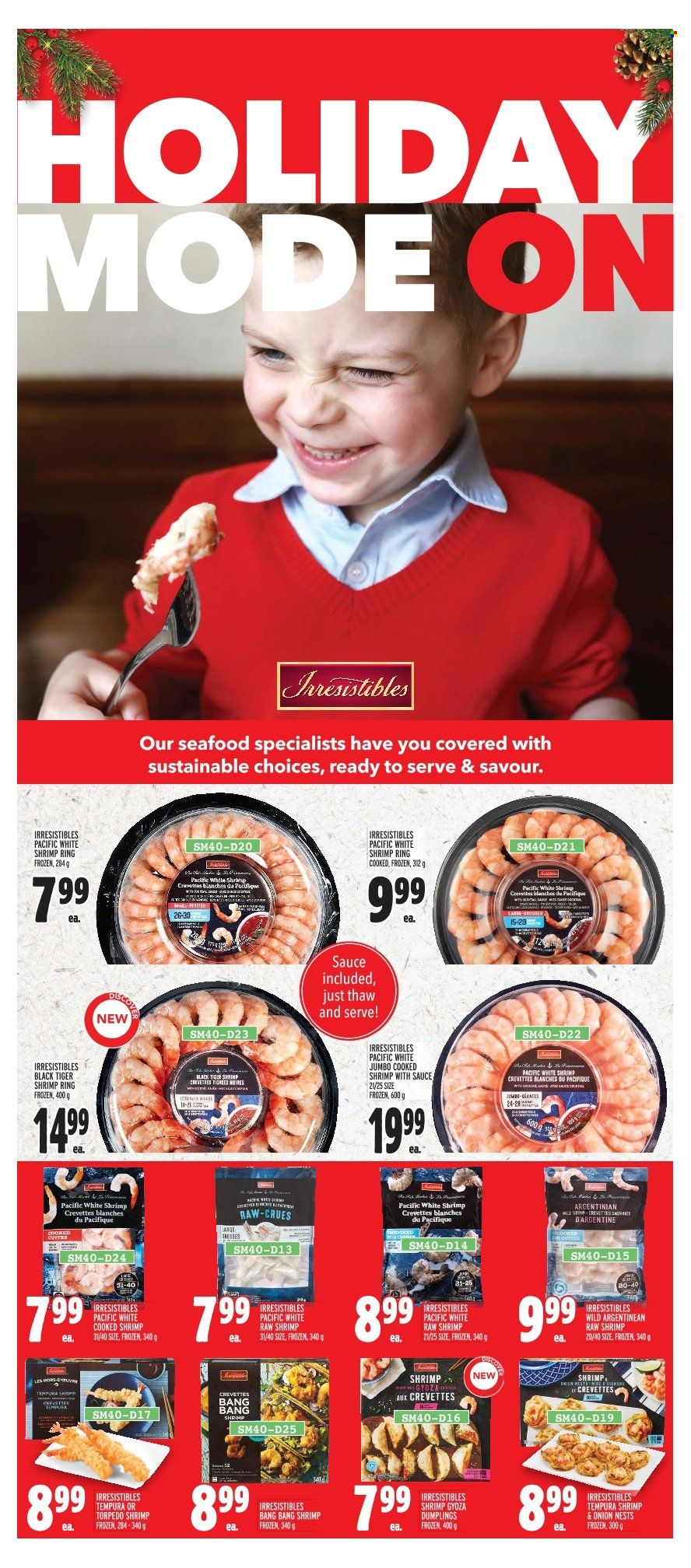 thumbnail - Metro Flyer - December 01, 2022 - December 07, 2022 - Sales products - seafood, shrimps, dumplings. Page 4.