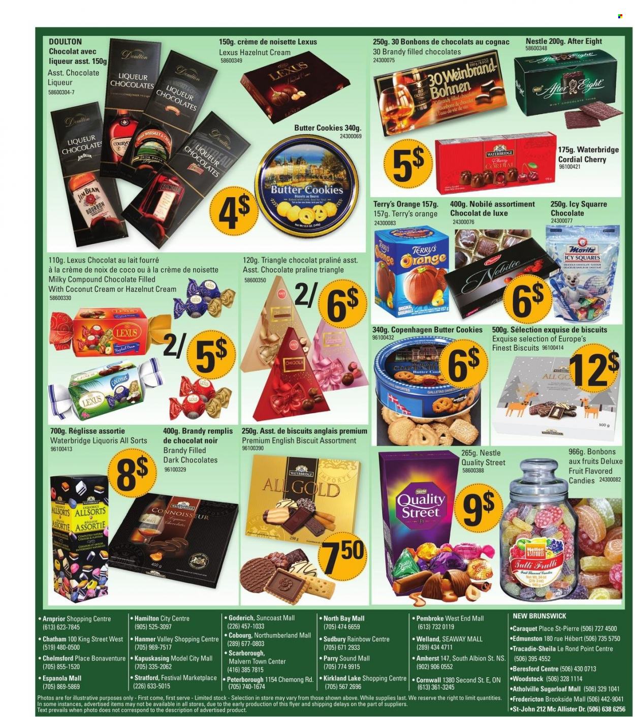 thumbnail - Hart Stores Flyer - November 30, 2022 - December 06, 2022 - Sales products - cookies, butter cookies, biscuit, After Eight, bourbon, brandy, whiskey, chocolate liqueur, Jim Beam, whisky, bed, cognac, liqueur, Nestlé. Page 16.