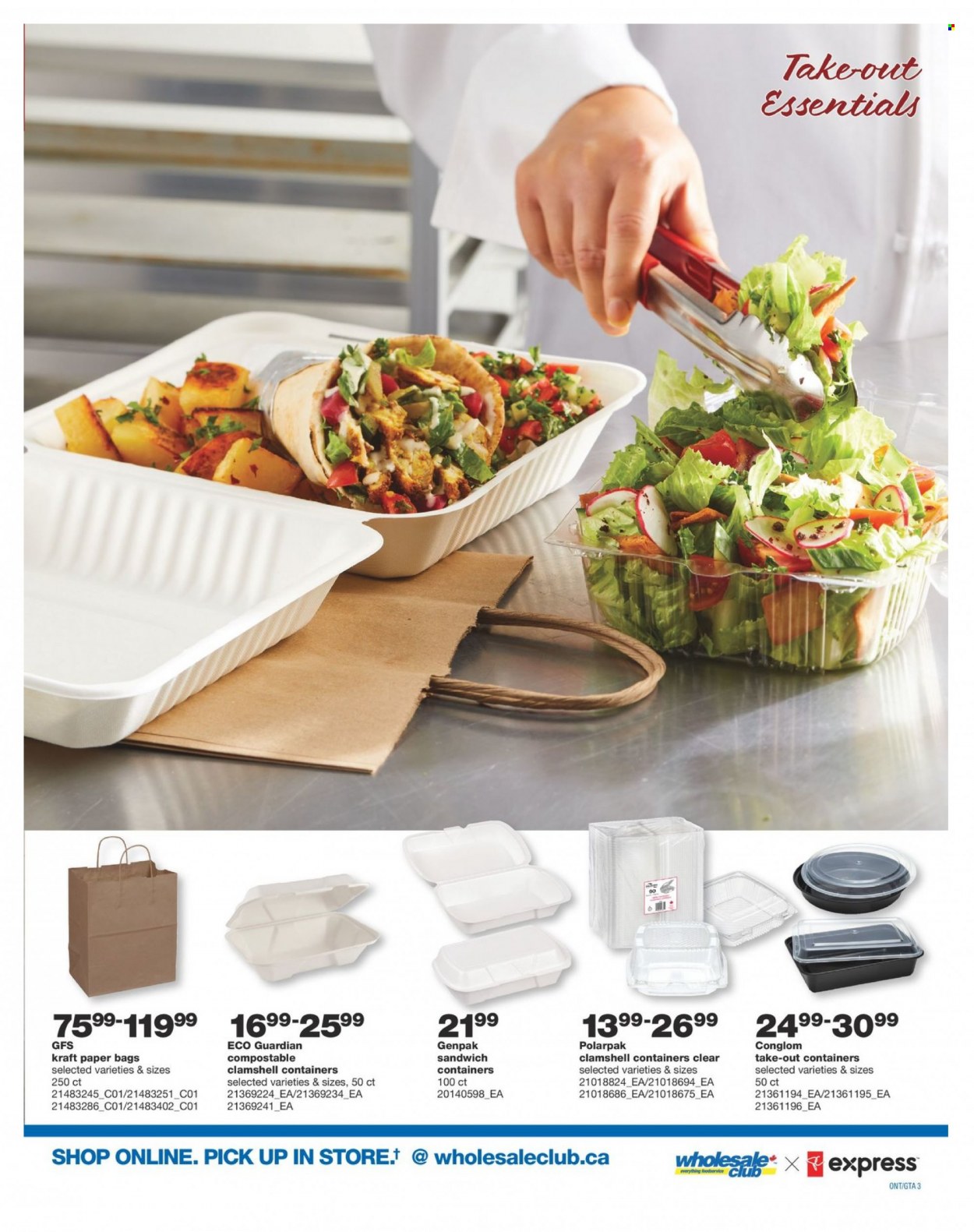 thumbnail - Wholesale Club Flyer - December 01, 2022 - January 04, 2023 - Sales products - sandwich, Kraft®, bag, paper. Page 3.