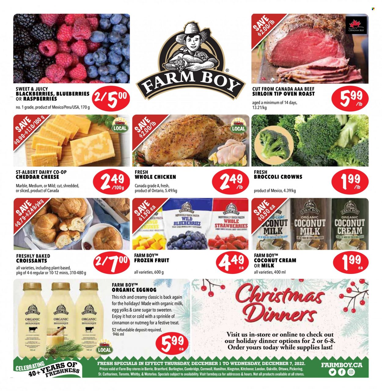 Farm Boy flyer - December 01, 2022 - December 07, 2022. Page 1