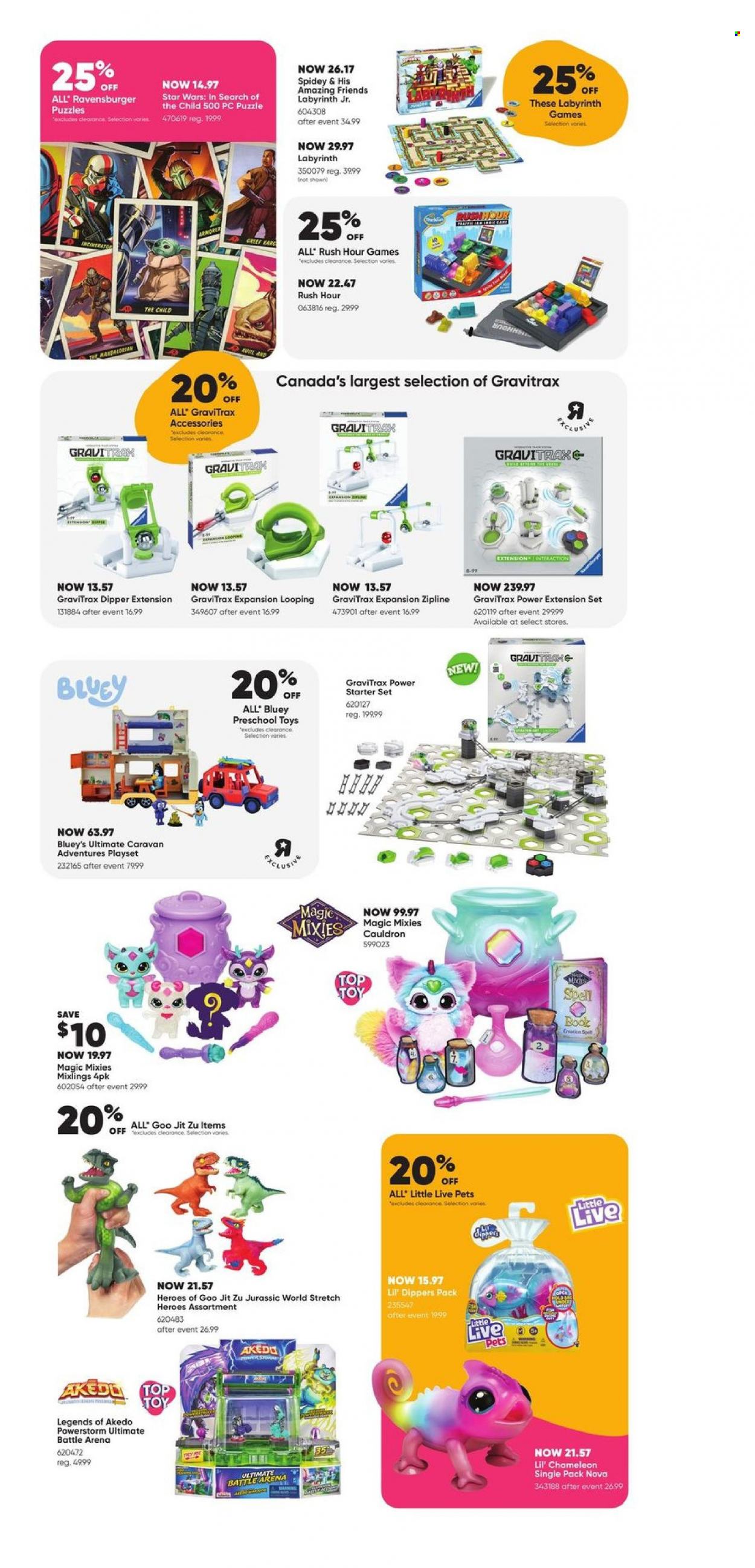 thumbnail - Toys''R''Us Flyer - December 01, 2022 - December 07, 2022 - Sales products - play set, toys, Little Live Pets, Ravensburger, puzzle, gravitrax. Page 3.