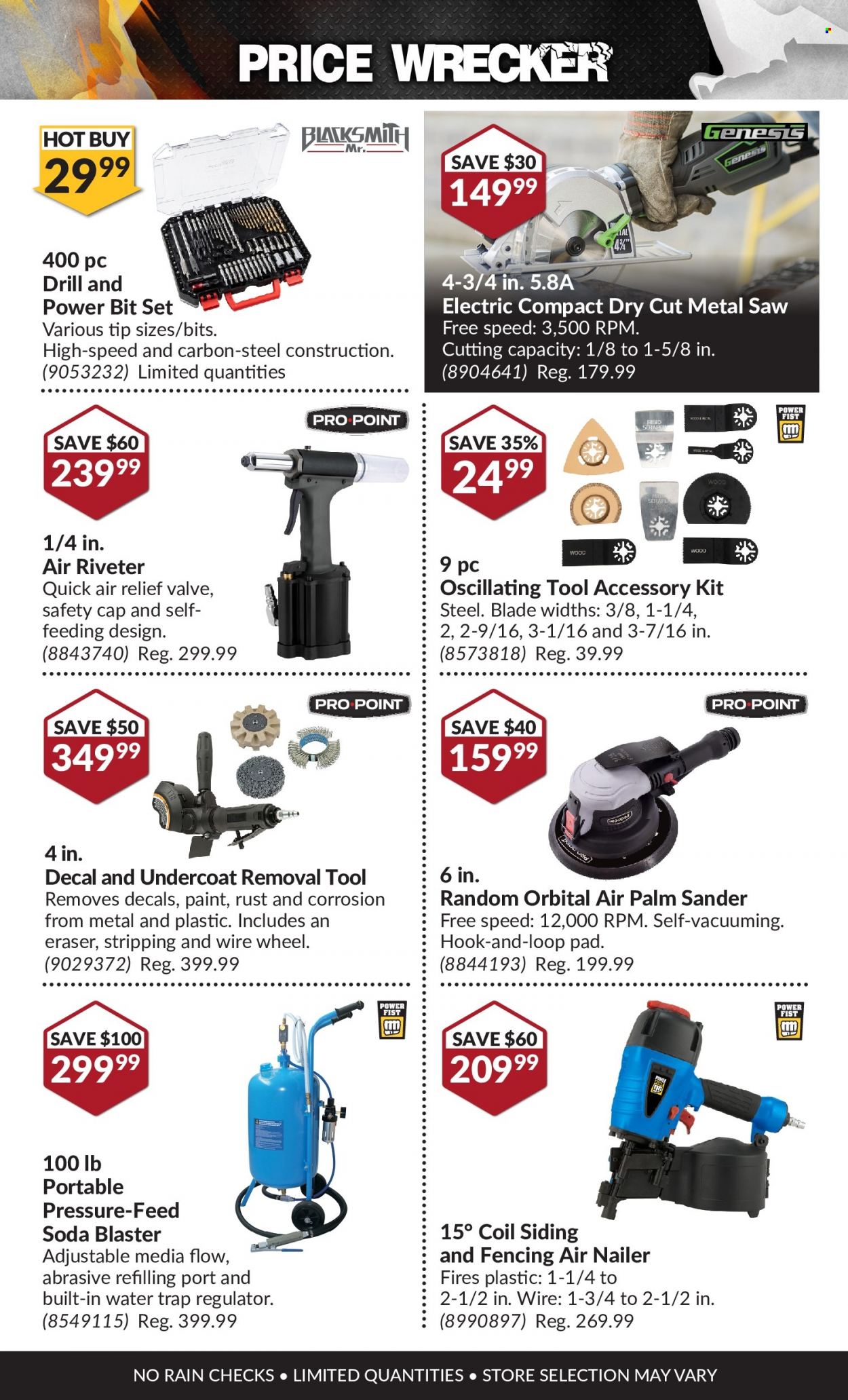 thumbnail - Princess Auto Flyer - December 01, 2022 - December 31, 2022 - Sales products - siding, drill, saw, nailer. Page 16.