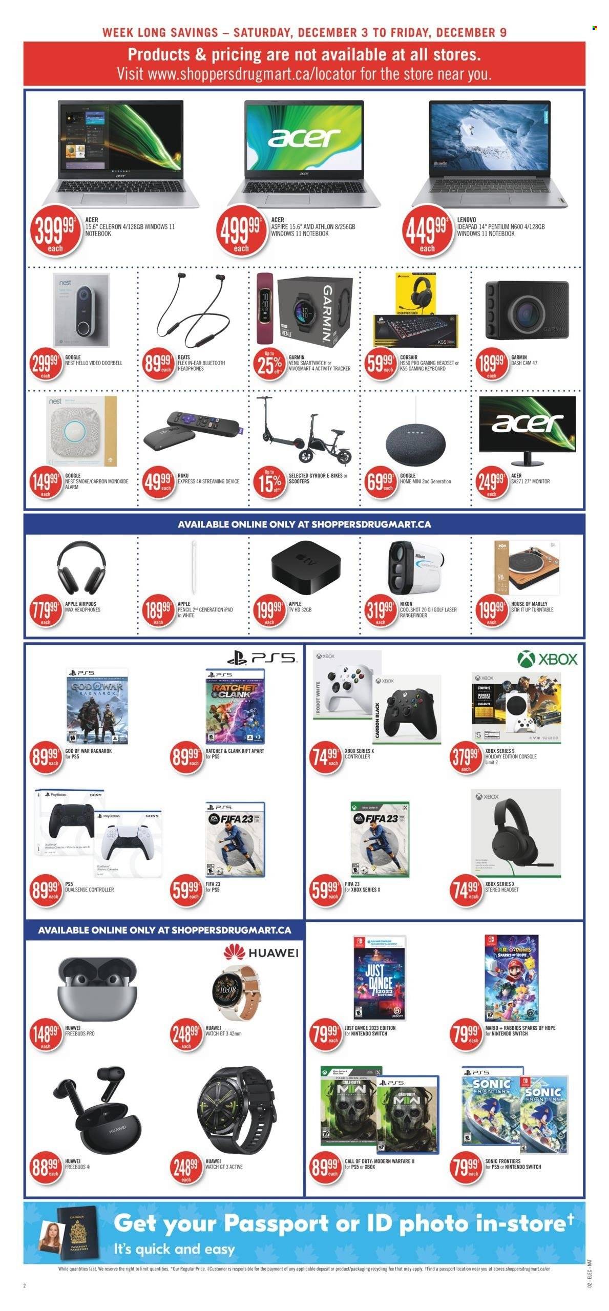 Shoppers Drug Mart flyer - December 03, 2022 - December 09, 2022. Page 9