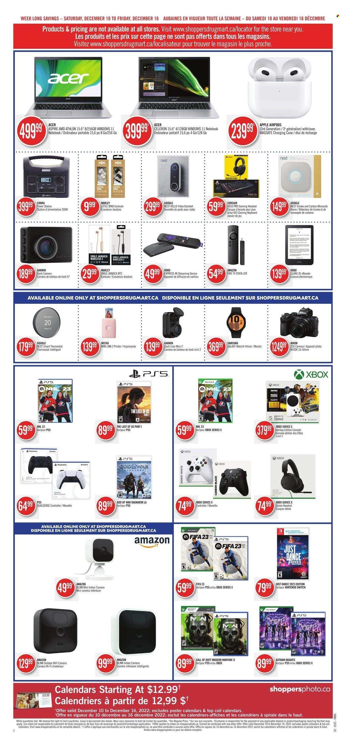 Shoppers Drug Mart flyer - December 10, 2022 - December 16, 2022. Page 12