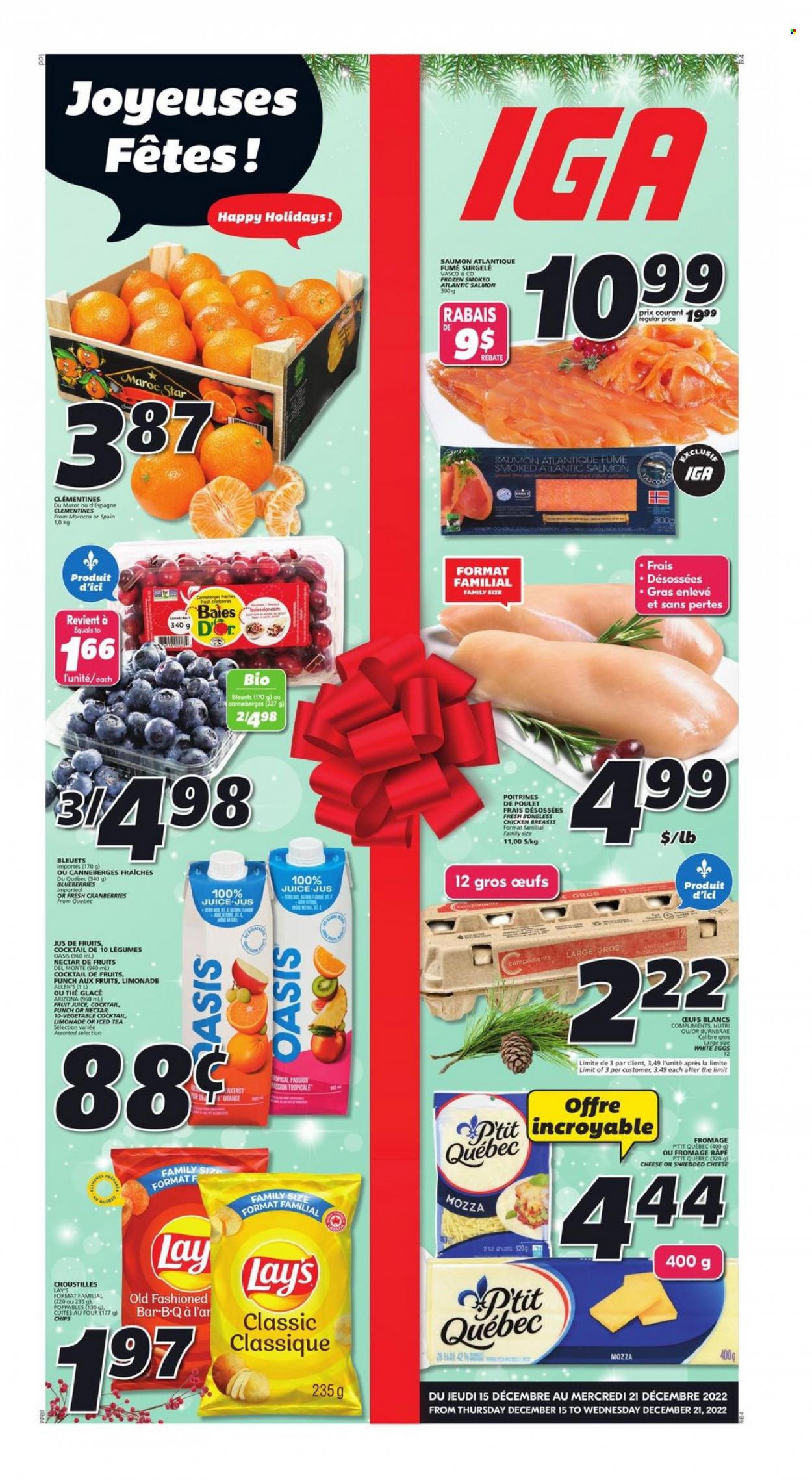 IGA flyer - December 15, 2022 - December 21, 2022. Page 1