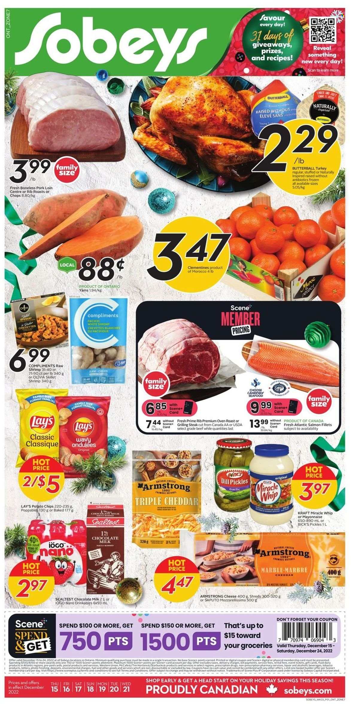 Sobeys flyer - December 15, 2022 - December 20, 2022. Page 1