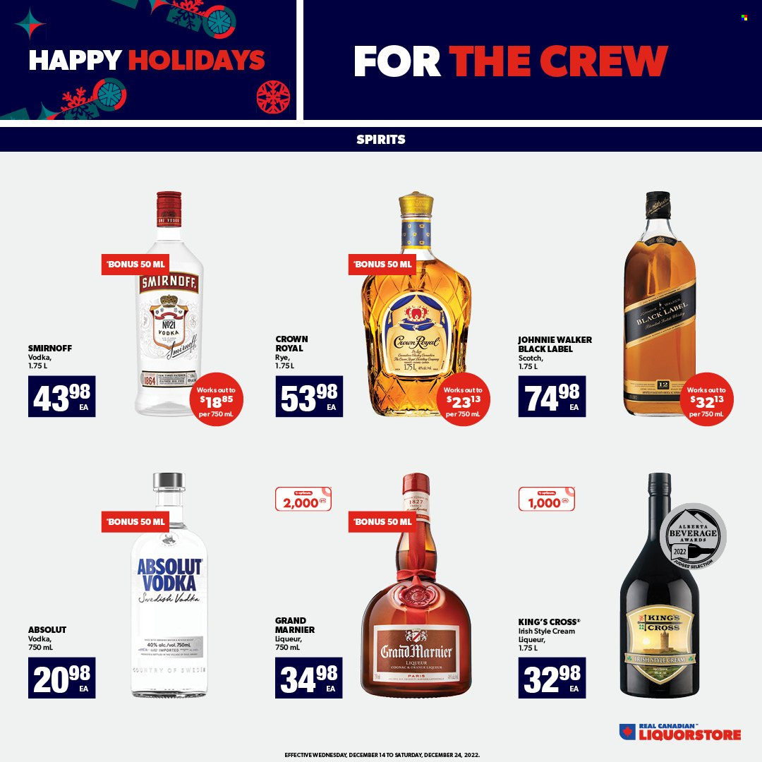 Real Canadian Liquorstore flyer - December 14, 2022 - December 24, 2022. Page 5