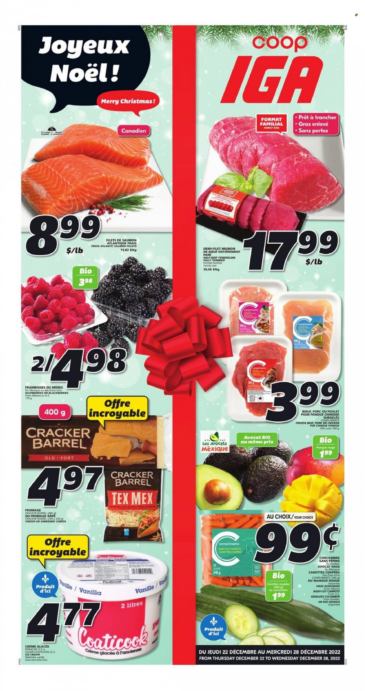 IGA flyer - December 22, 2022 - December 28, 2022. Page 1