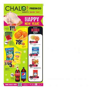 Circulaire Chalo! FreshCo. - 29 Décembre 2022 - 04 Janvier 2023.