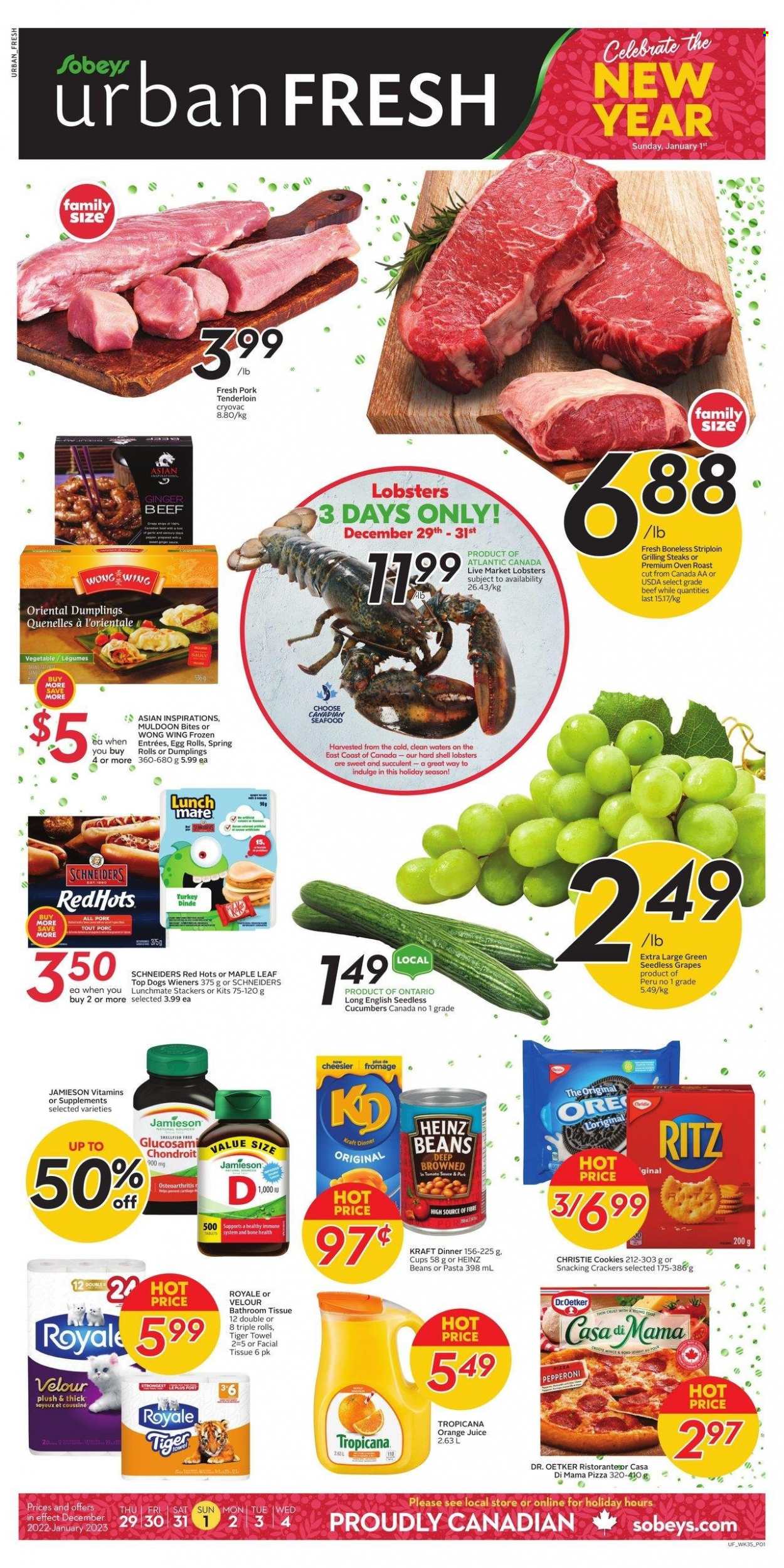 Sobeys Urban Fresh flyer - December 29, 2022 - January 04, 2023. Page 1