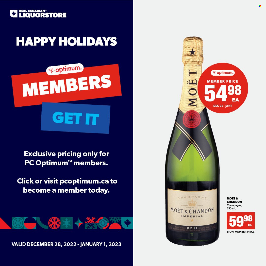 Real Canadian Liquorstore flyer - December 28, 2022 - January 01, 2023. Page 1