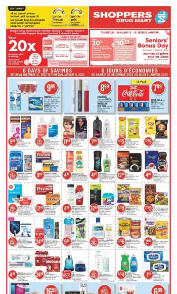 Shoppers Drug Mart Flyer - December 31, 2022 - January 05, 2023.