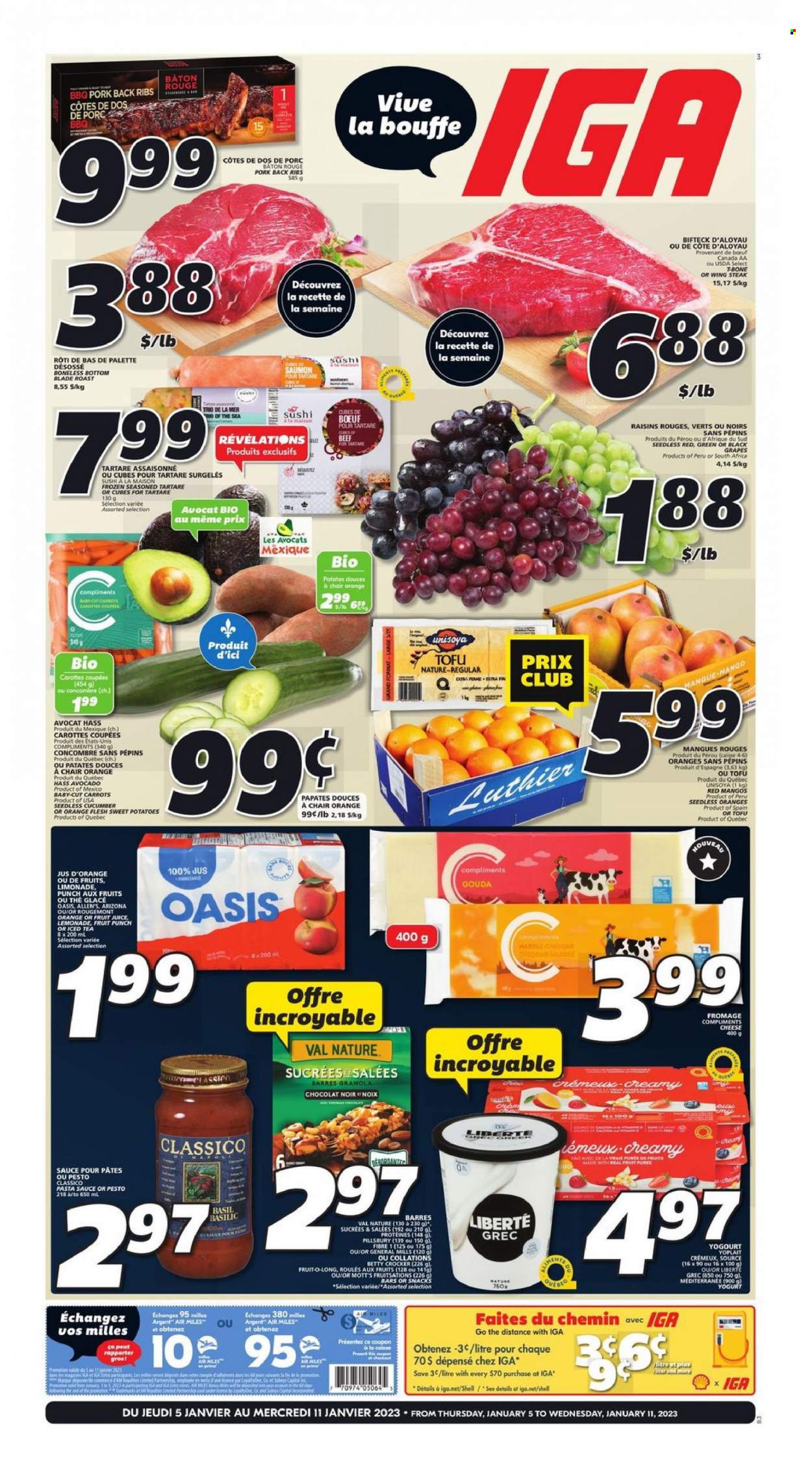 IGA flyer - January 05, 2023 - January 11, 2023. Page 1