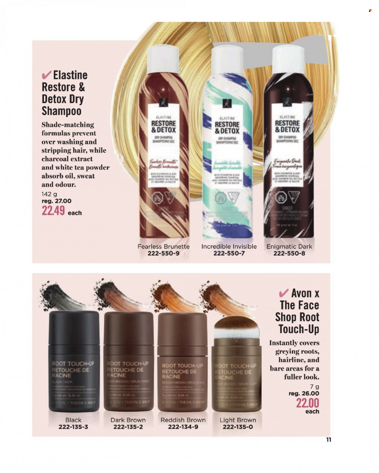 thumbnail - Avon Flyer - Sales products - Avon, Root Touch-Up, shampoo. Page 11.
