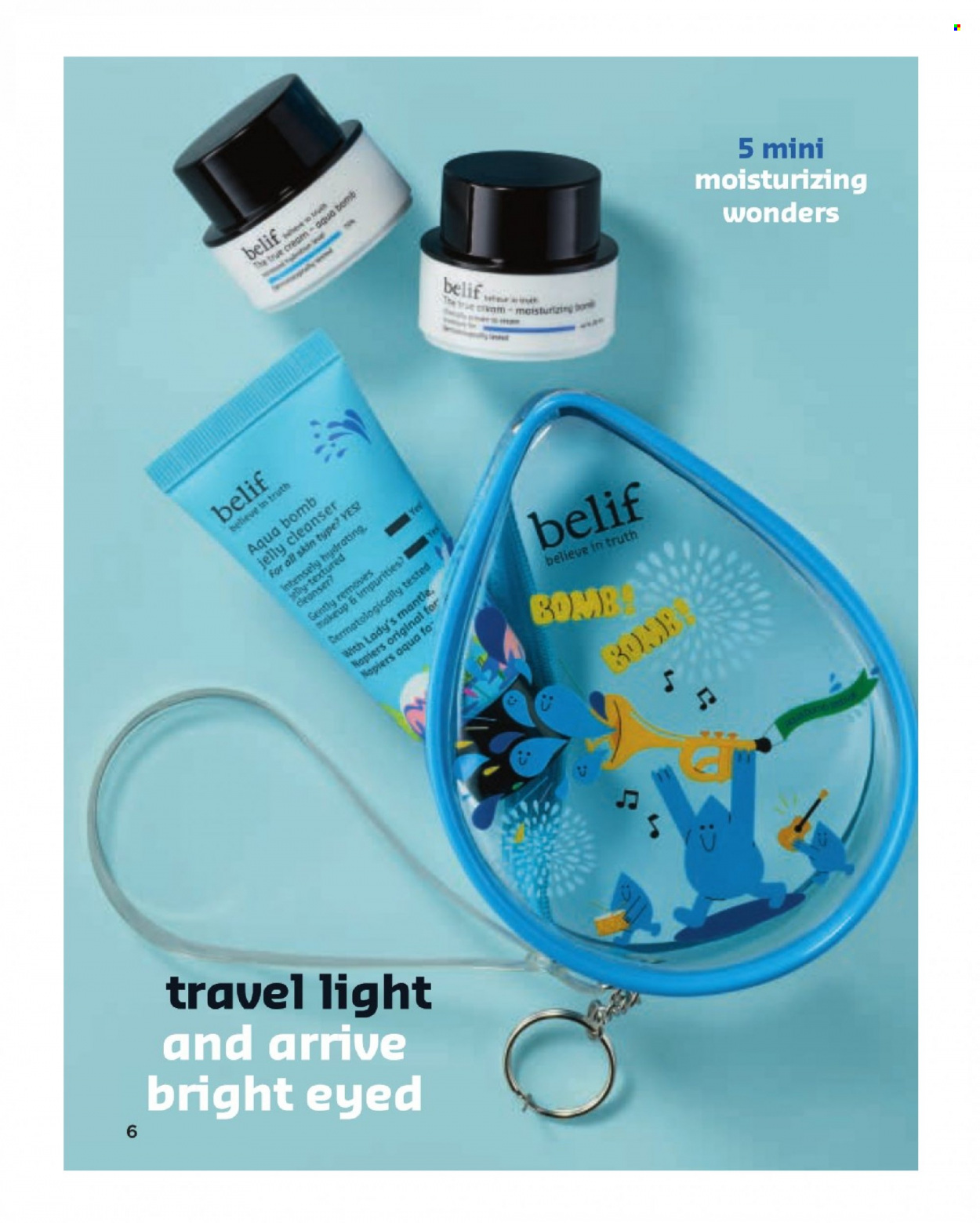 thumbnail - Avon Flyer - Sales products - jelly cleanser, comb, makeup. Page 6.