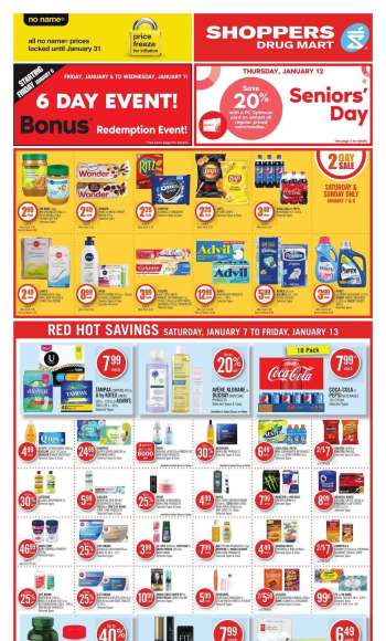 Circulaire Shoppers Drug Mart - 07 Janvier 2023 - 13 Janvier 2023.