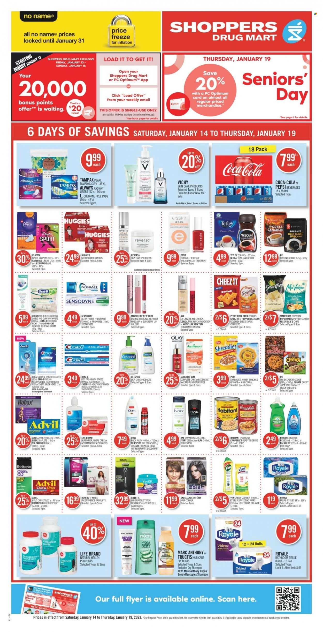 Shoppers Drug Mart flyer - January 14, 2023 - January 19, 2023. Page 1