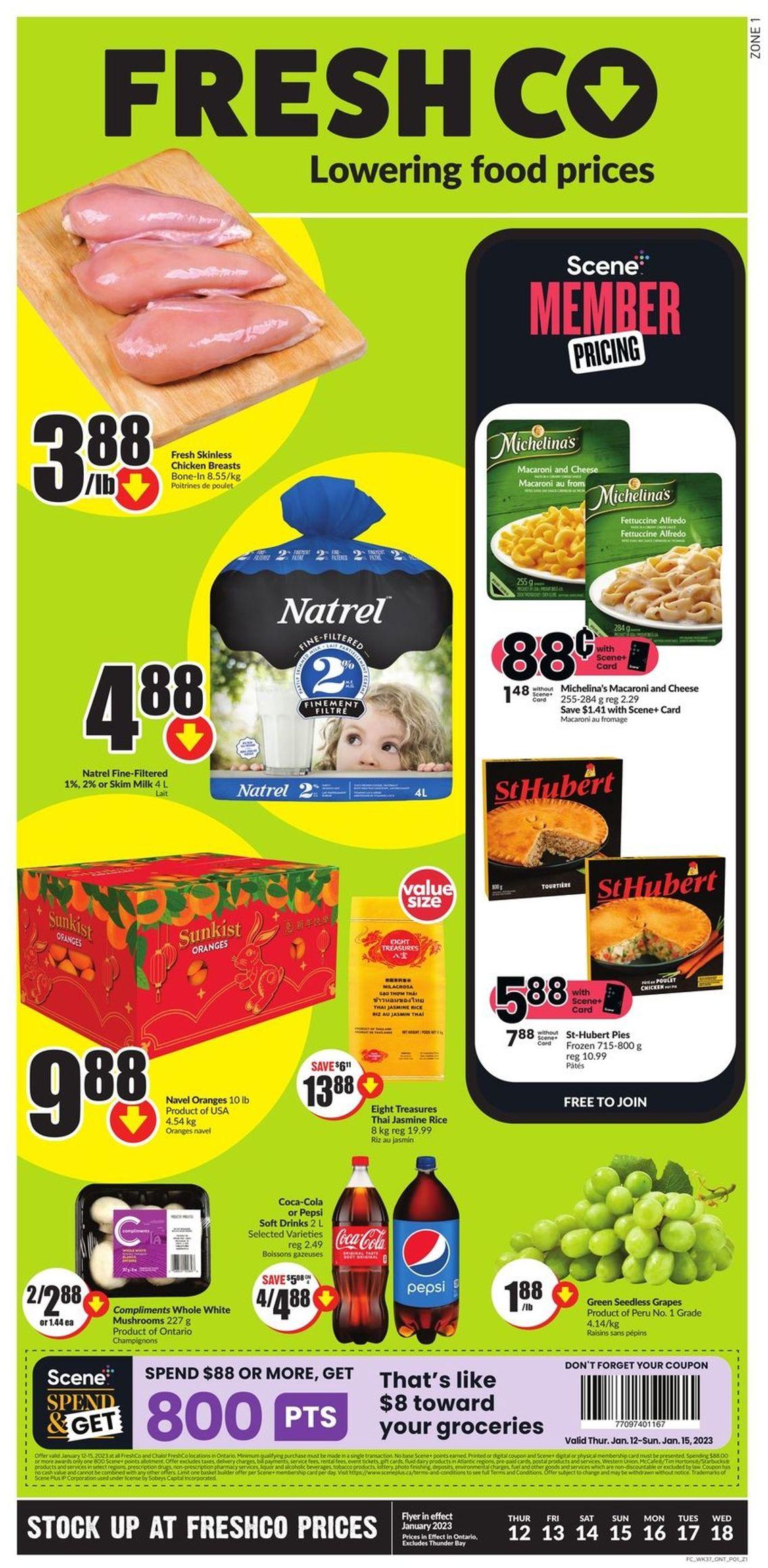 FreshCo. flyer - January 12, 2023 - January 18, 2023. Page 1