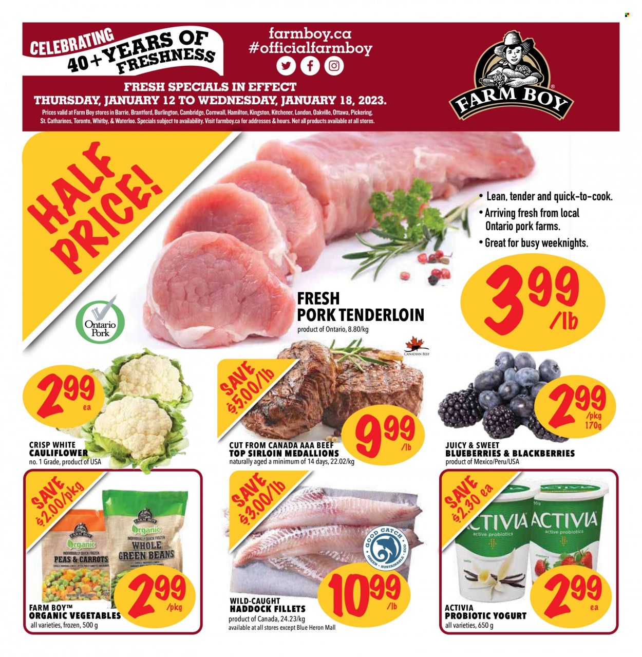Farm Boy flyer - January 12, 2023 - January 18, 2023. Page 1
