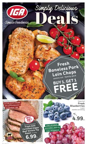 IGA Simple Goodness Flyer - January 13, 2023 - January 19, 2023.