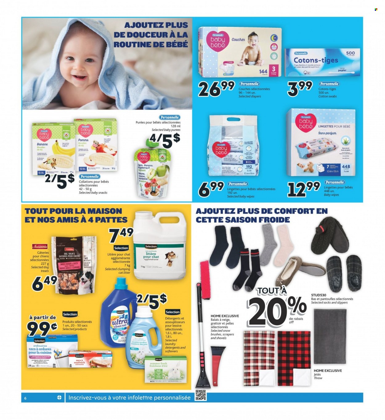 thumbnail - Brunet Flyer - January 19, 2023 - February 01, 2023 - Sales products - wipes, baby wipes, nappies, eau de parfum. Page 6.