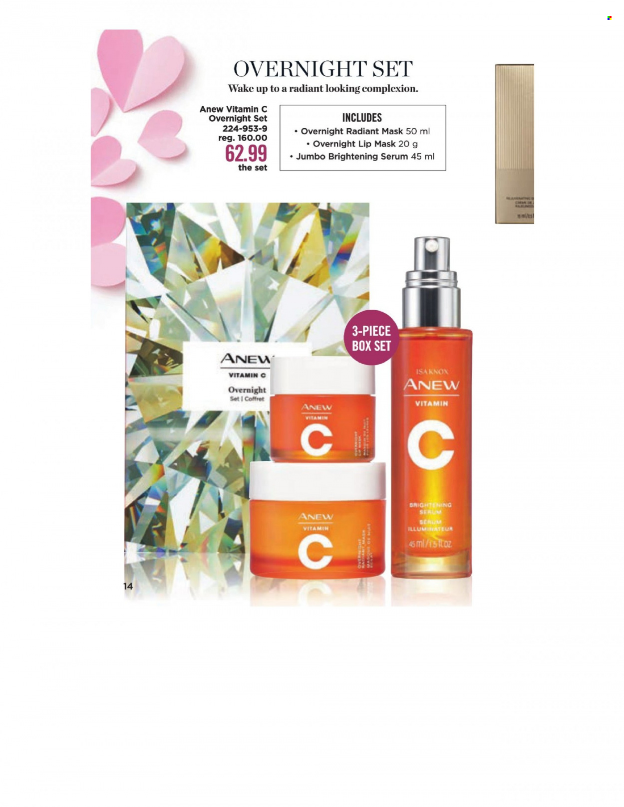thumbnail - Avon Flyer - Sales products - Anew, brightening serum, serum, vitamin c. Page 14.