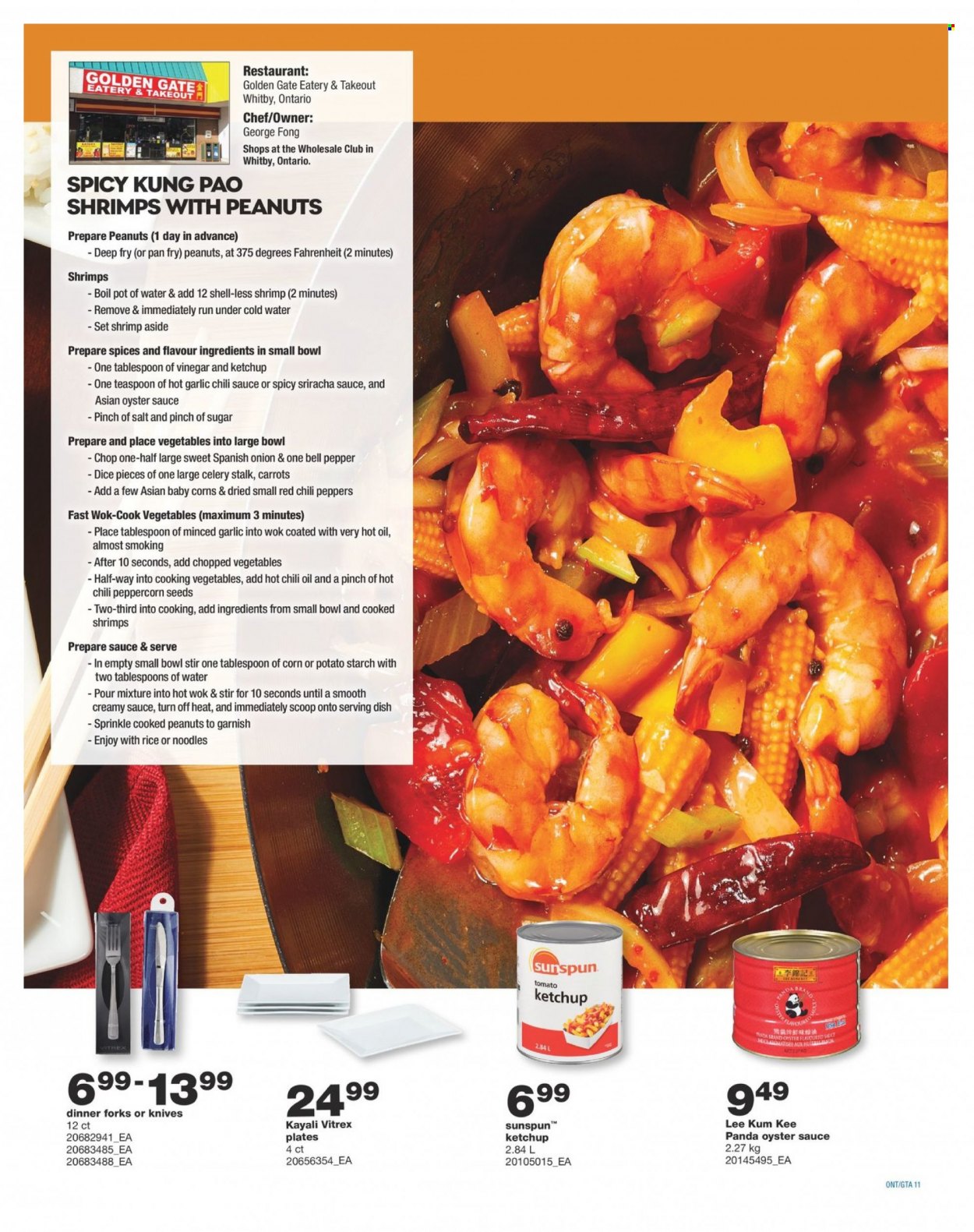 thumbnail - Wholesale Club Flyer - January 19, 2023 - February 01, 2023 - Sales products - chili peppers, oysters, shrimps, noodles, starch, sugar, potato starch, pepper, sriracha, oyster sauce, chilli sauce, Lee Kum Kee, vinegar, knife, plate, pot, pan, wok, teaspoon, ketchup. Page 11.