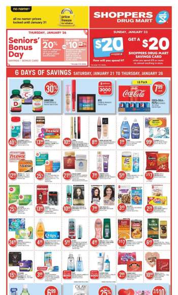 Circulaire Shoppers Drug Mart - 21 Janvier 2023 - 26 Janvier 2023.