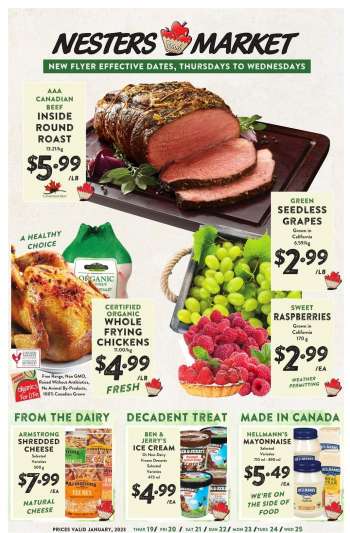 Nesters Food Market Flyer - January 19, 2023 - January 25, 2023.