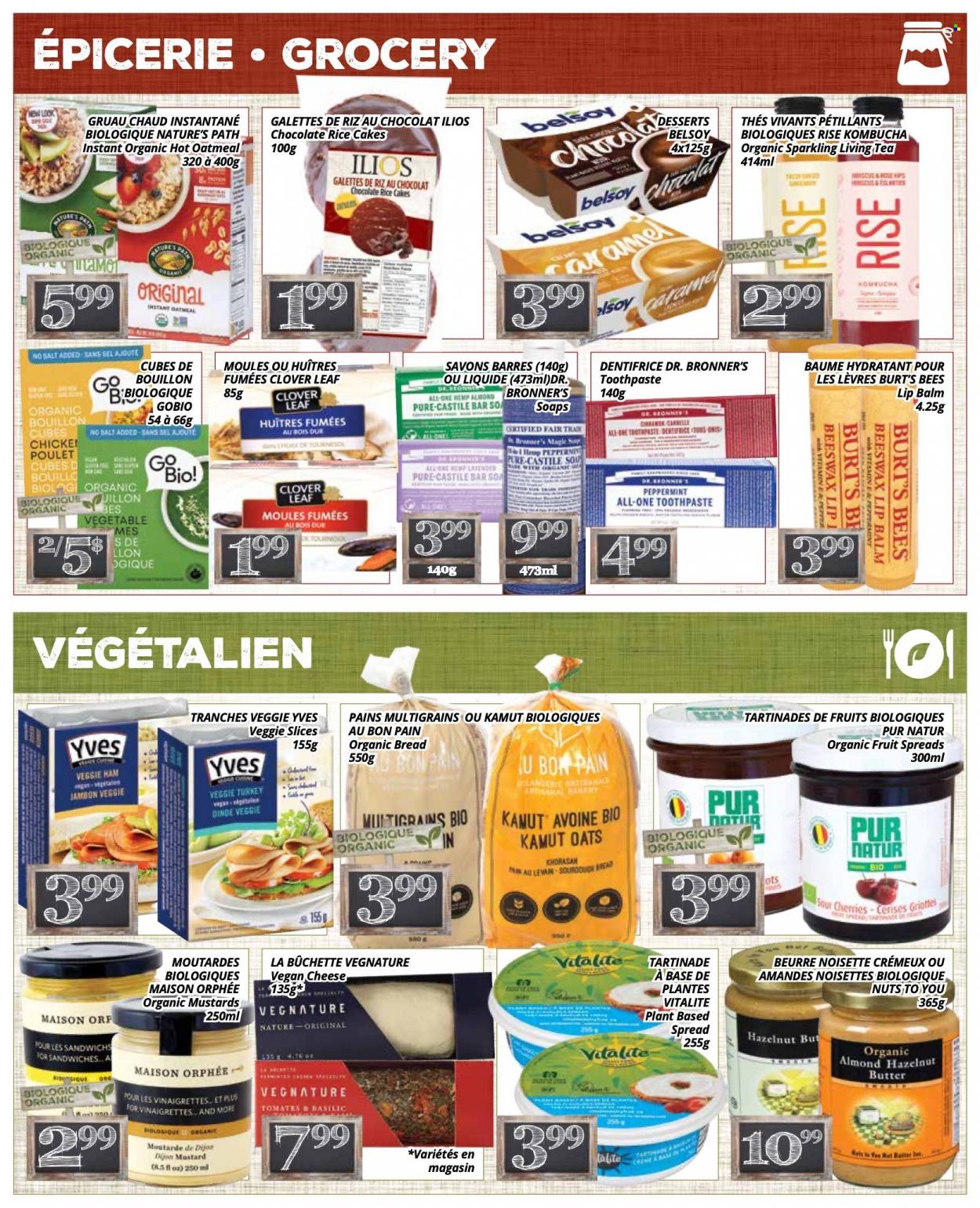 thumbnail - PA Nature Flyer - January 23, 2023 - February 05, 2023 - Sales products - bread, cherries, sandwich, ham, cheese, Clover, chocolate, bouillon, oatmeal, oats, caramel, kombucha, tea, wine, rosé wine, beer. Page 2.