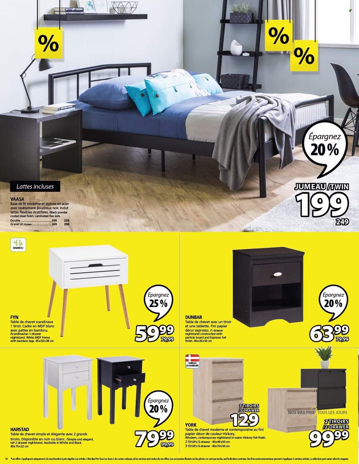 thumbnail - JYSK Flyer - January 26, 2023 - February 01, 2023 - Sales products - table, nightstand. Page 10.