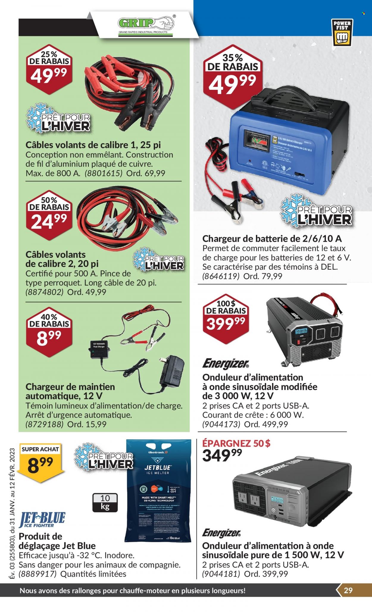 thumbnail - Princess Auto Flyer - January 31, 2023 - February 12, 2023 - Sales products - battery. Page 34.