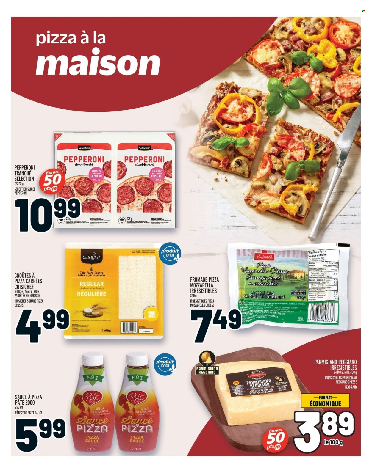 thumbnail - Metro Flyer - February 02, 2023 - February 08, 2023 - Sales products - pepperoni, Parmigiano Reggiano, milk, vitamin c, calcium. Page 17.
