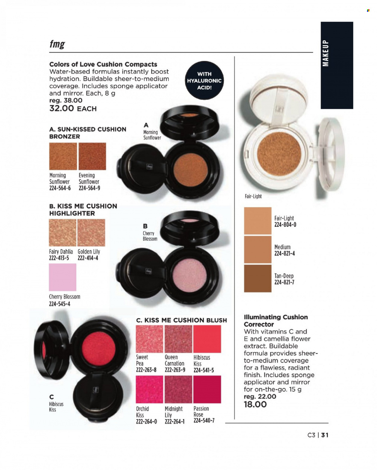 thumbnail - Avon Flyer - Sales products - Fairy, corrector, makeup, highlighter powder, bronzing powder. Page 31.