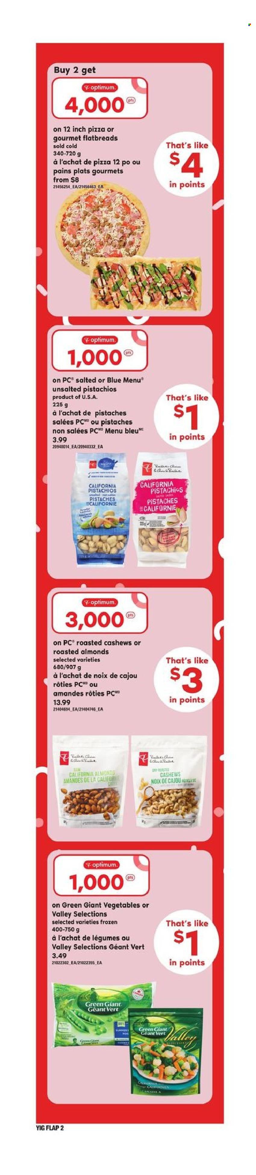 thumbnail - Independent Flyer - February 02, 2023 - February 08, 2023 - Sales products - pizza, almonds, cashews, pistachios, pan, Optimum. Page 15.