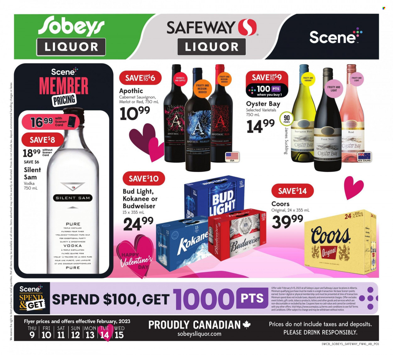 Sobeys Liquor flyer - February 09, 2023 - February 15, 2023. Page 1