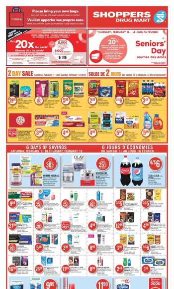 Circulaire Shoppers Drug Mart - 11 Février 2023 - 16 Février 2023.