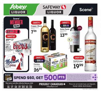 Sobeys Liquor Flyer - February 16, 2023 - February 22, 2023.