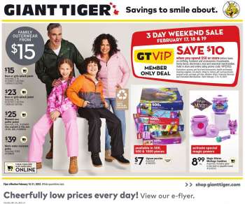 Giant Tiger Flyer - February 15, 2023 - February 21, 2023.