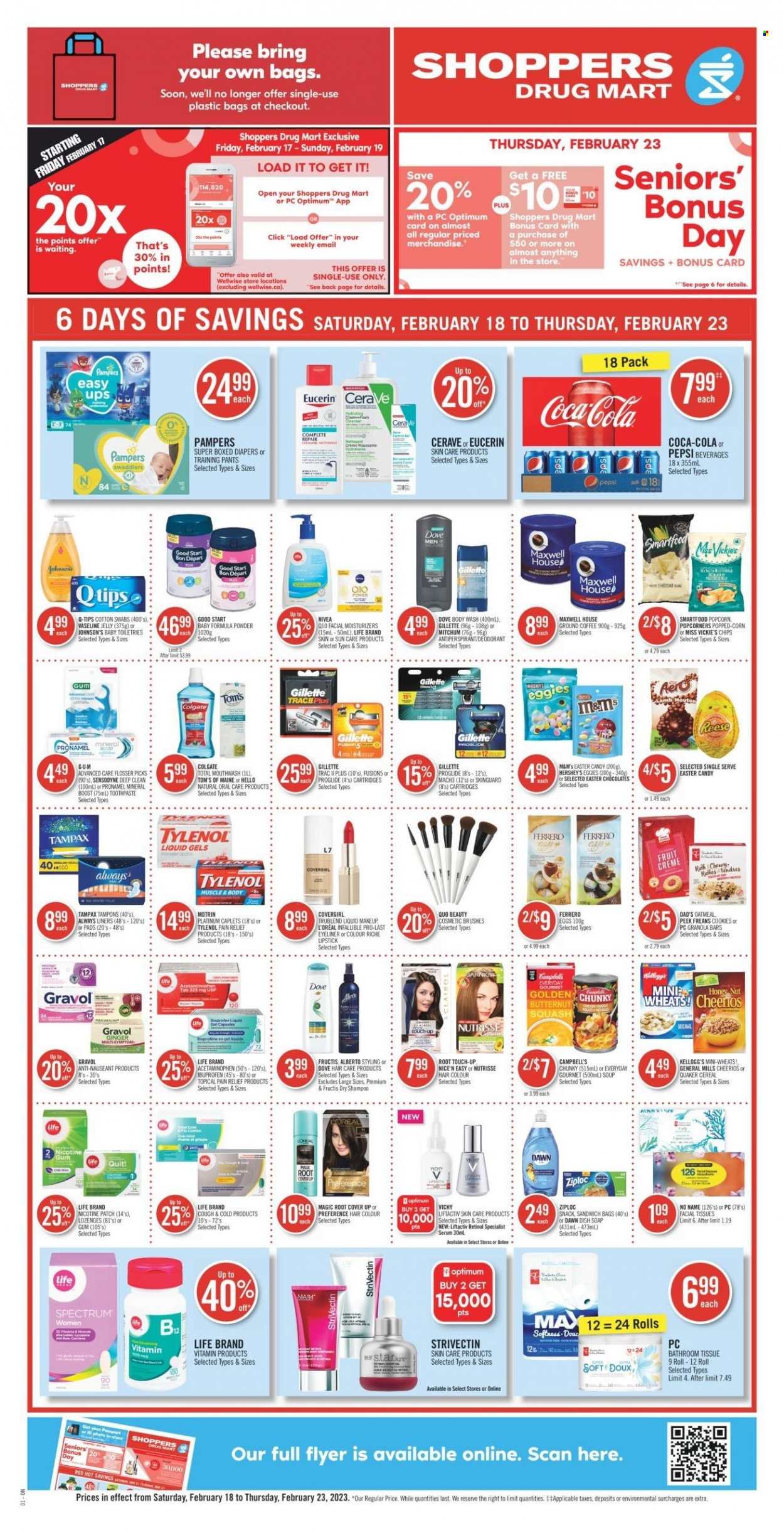 Shoppers Drug Mart flyer - February 18, 2023 - February 23, 2023. Page 1