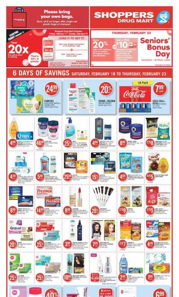 Shoppers Drug Mart Flyer - February 18, 2023 - February 23, 2023.