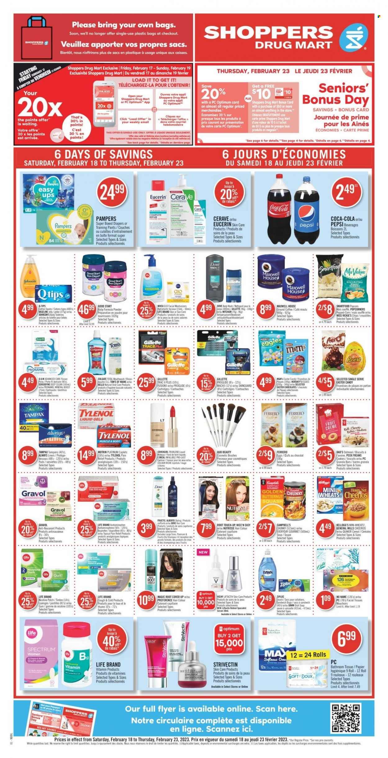 Shoppers Drug Mart flyer - February 18, 2023 - February 23, 2023. Page 1