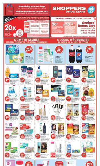 Shoppers Drug Mart Flyer - February 18, 2023 - February 23, 2023.