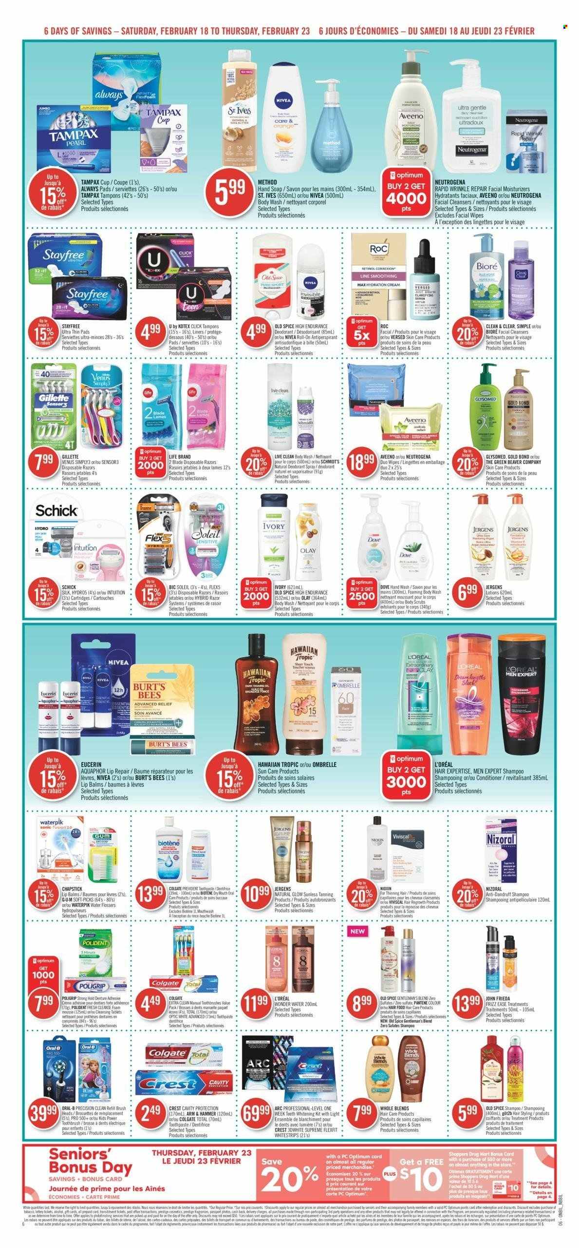 Shoppers Drug Mart flyer - February 18, 2023 - February 23, 2023. Page 6