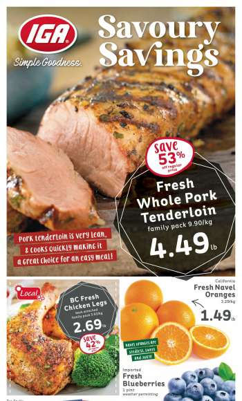 IGA Simple Goodness Flyer - February 17, 2023 - February 23, 2023.